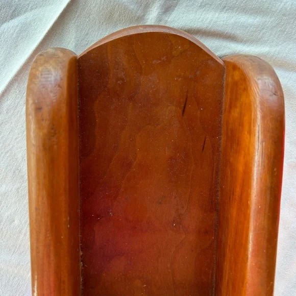 Vintage MCM wood flour or grain scoop wall sconce, farmhouse, country, farm - Picture 2 of 6